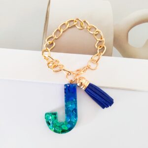 Blue chain letter j