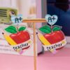 Wholesale Teacher's Day Apple Acrylic Earrings