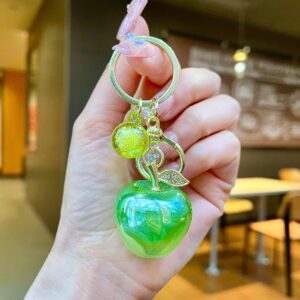 Jinwu Metal [Green] Electroplated Apple / Quantity 1 is 1