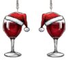 Wholesale Valentine's Day Wine Glass Earrings