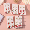 Wholesale Valentine's Day Rose Red Lips Earring Set