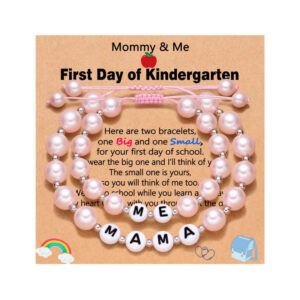 Pink beads+mama+garden card set