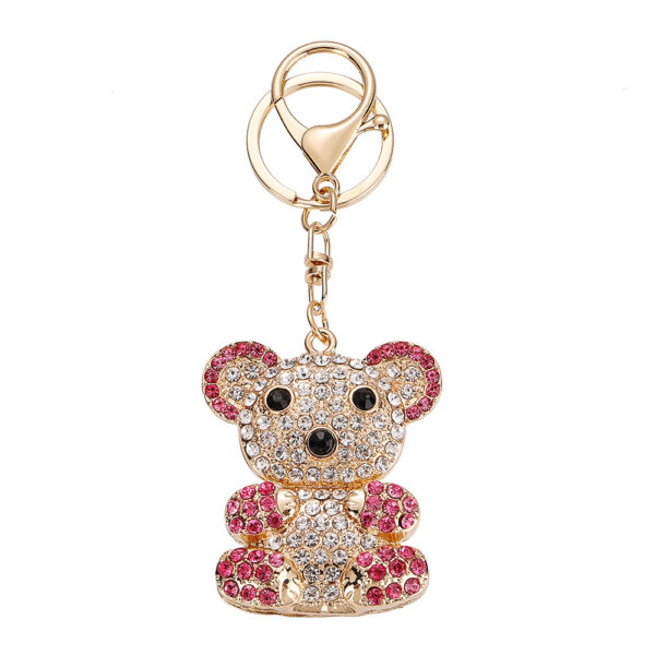 Wholesale Rhinestone Teddy Bear Keychain