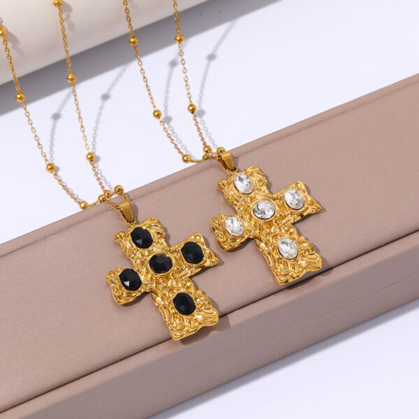 Wholesale Stainless steel necklace cross pendant