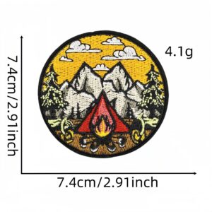 Outdoor landscape cloth stickers 8#