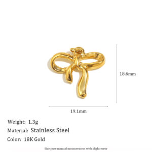 Bow pendant-gold