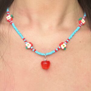 6#Necklace-1 piece-red apple d1185
