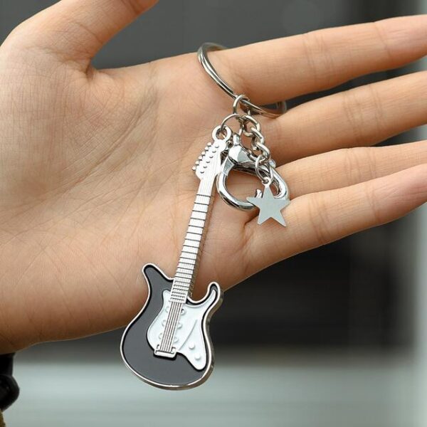 Wholesale Y2K Spice Girl Guitar Pentagram Bag Charm Keychain