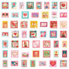 Wholesale Romantic Pink Valentine's Day Cartoon Graiti Stickers