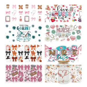 Wholesale UV Transfer Paste Glass Crystal Label Crystal Paste Cross-border Special Paste for 16oz Glass Cup 23cmX11cm