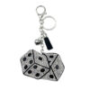 Wholesale diamond-studded dice keychain pendant bag accessory