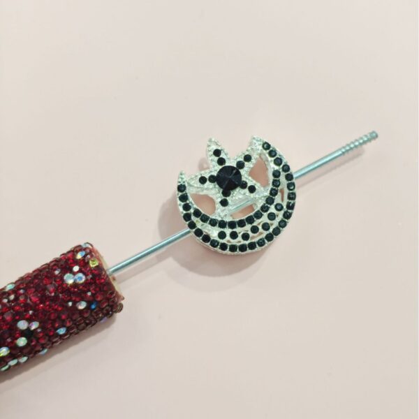 Wholesale 10pcs colored hollow star moon alloy beads