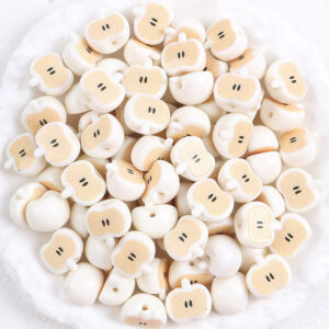 07 # 5 apples white / Sold by pack 5 pieces/pack