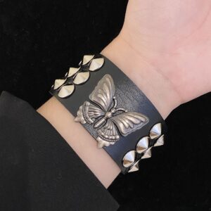 25#Butterfly rivet bracelet