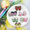 Wholesale Coffee Milk Tea Cup Beaded Lanyard Soft Rubber Focal Beads