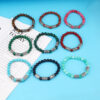 Wholesale 's Best Selling Retro Viking Rune Volcanic Stone Bracelet Fashionable Natural Stone Beaded Bracelet Bracelet