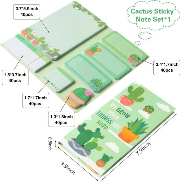 Wholesale cartoon plant post-it note combination note sticker