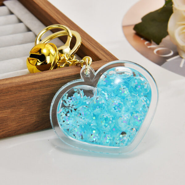 O1CN01gWjRGg1JM0En1SP3p_2200601031013-0-cib Wholesale Acrylic Luminous Bubble Bead Heart Keychain