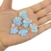 Wholesale Acrylic cartoon blush elephant relief beaded DIY bag charm, pen charm, phone charm, hair accessory charm