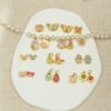Wholesale diy lily of the valley flower pendant butterfly beaded cartoon alloy bracelet necklace clothing aessories jewelry fresh magpie