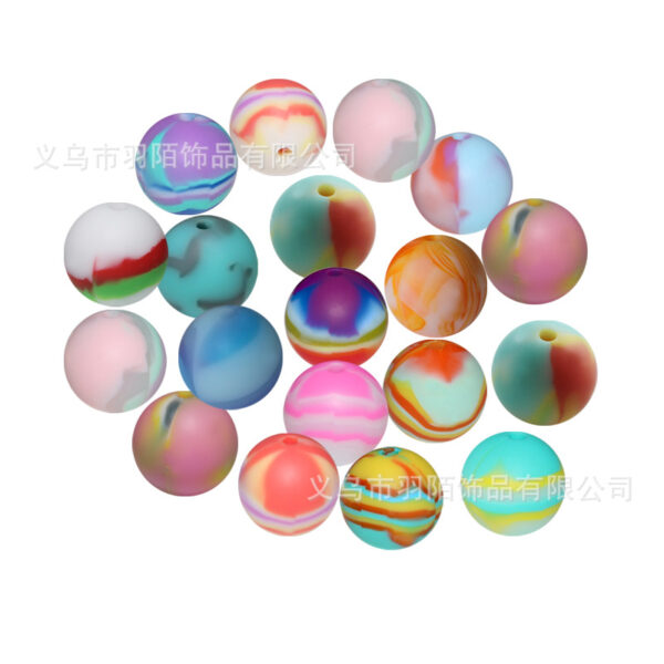 Wholesale 50PCS Rainbow Mixed Color Silicone Balls