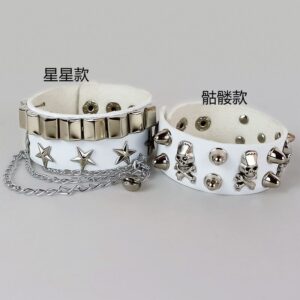 6#2-piece set-white [skull + star] c1048