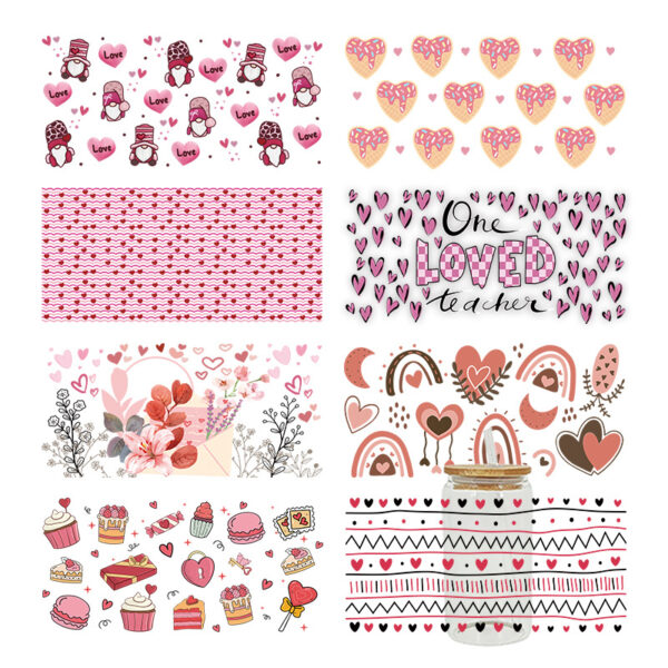 Wholesale UV Transfer Paste Glass Crystal Label Crystal Paste Cross-border Special Paste for 16oz Glass Cup 23cmX11cm