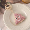 跨境热销可爱镶钻便便搞怪汽车钥匙扣卡通金属钥匙链小礼品批发