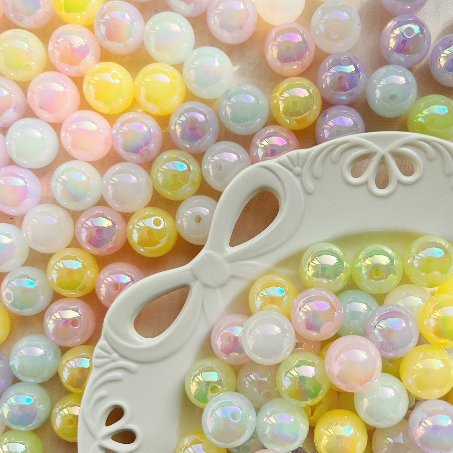 Wholesale 16mm colored jelly acrylic beads