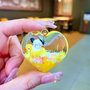 [Heart] Little Yellow Duck Swim Ring Pacha Dog / Quantity without keychain: 1 piece
