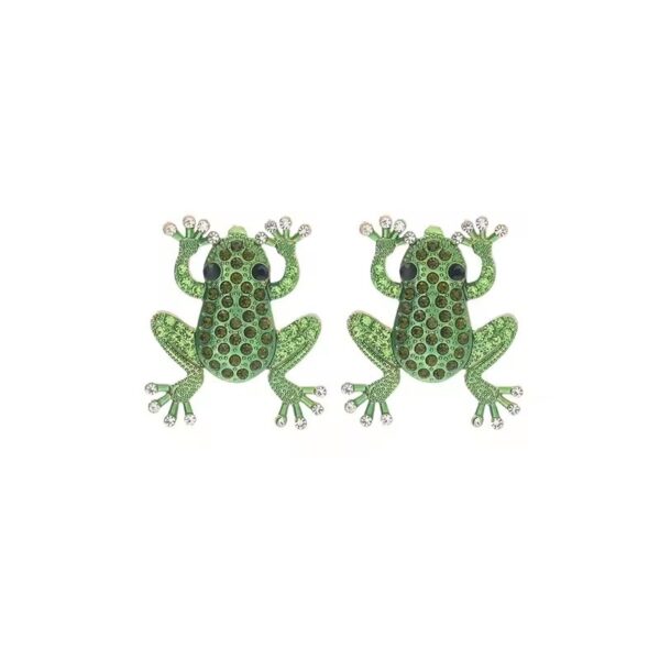 Wholesale quirky animal frog earrings personalized exaggerated animal earrings