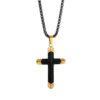 Wholesale Two-Tone Cross Necklace 316 Stainless Steel Necklace