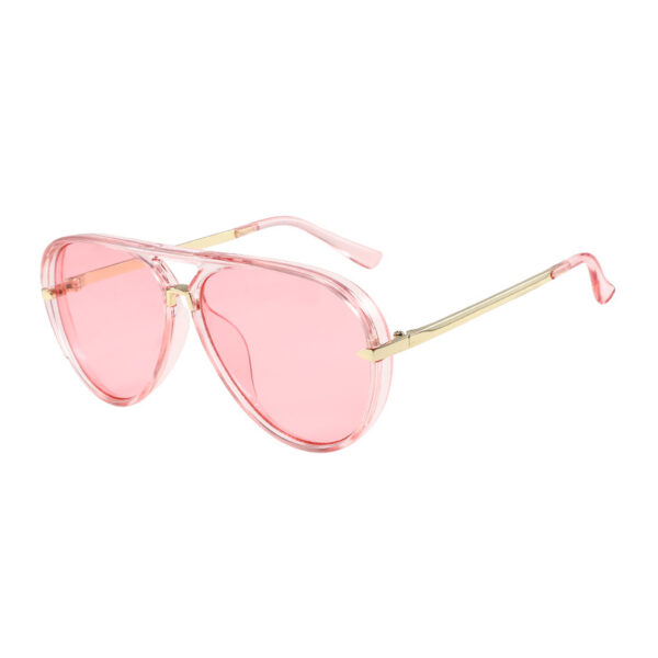 Wholesale riding men's and women's fashion large frame toad glasses trend vintage sunglasses