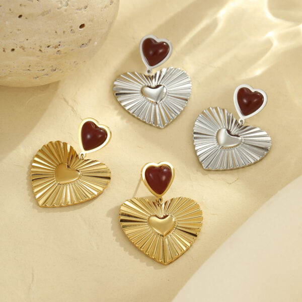 O1CN01ghSUKs29BL2rzqyyP_2211762048029-0-cib Wholesale States retro love pendant Heart Earrings