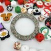 Wholesale 10pcs DIY Printed Ring Silicone Beads