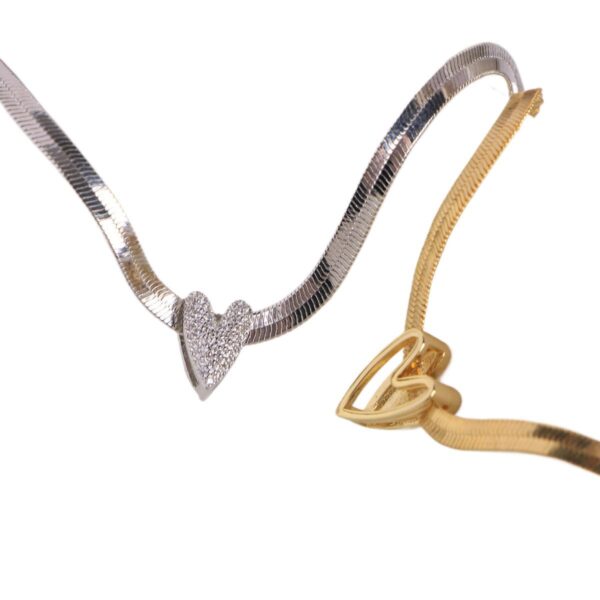 Wholesale 18k gold-plated micro inlaid zircon heart-shaped star pendant necklace