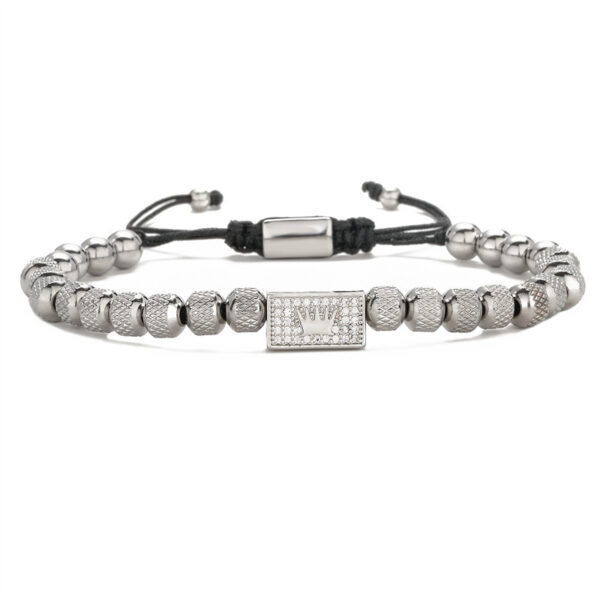 Wholesale Copper Crown Bracelet with Beaded Pineapple Beads