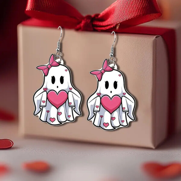 O1CN01gl8SyB28oRJESSy2X_2220757537979-0-cib Wholesale Valentine's Day Cute and Charming Love Ghost Earrings