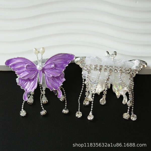 Wholesale colored butterfly diamond ball tassel beads