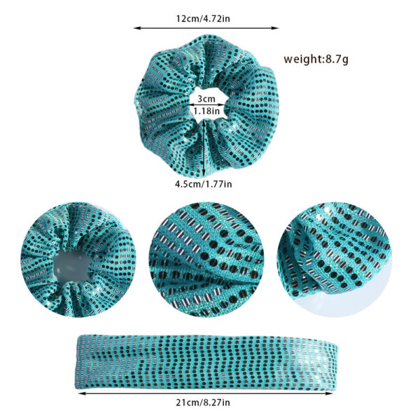 Wholesale Sequin Large Intestine Hair Scrunchies