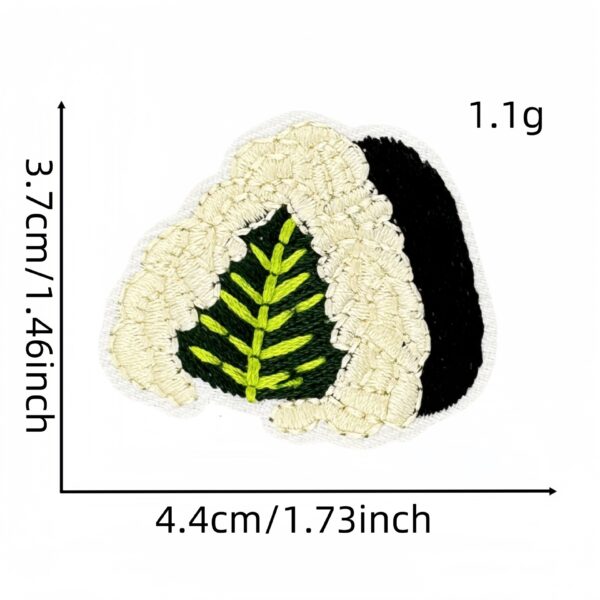 Wholesale Cartoon salmon sushi embroidery DIY Patches