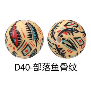 D40- tribal fish bone pattern