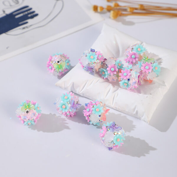 Wholesale Flower Ball DIY Handmade Accessories Crystal Beads