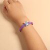 Wholesale Anime Twist Crystal Beaded Blue Stitch Woven Bracelet OLY Exclusive