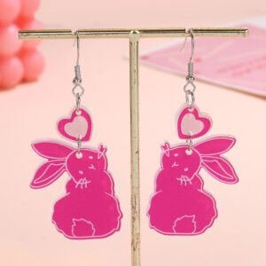 Rose red love rabbit