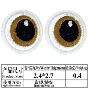 a pair of white eyes