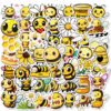 Wholesale 50 yellow cute cartoon bee stickers