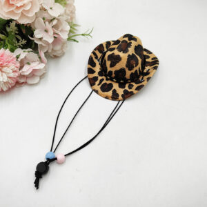 Leopard print velvet belt / S code diameter 13.5cm