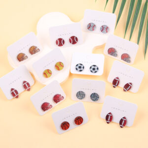 O1CN01gzZ4Jj1T3MMZgUyuC_2677772326-0-cib Wholesale Glittering Football/Rugby Helmet Acrylic Stud Earrings