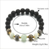 Wholesale Natural volcanic stone yoga luminous bracelet
